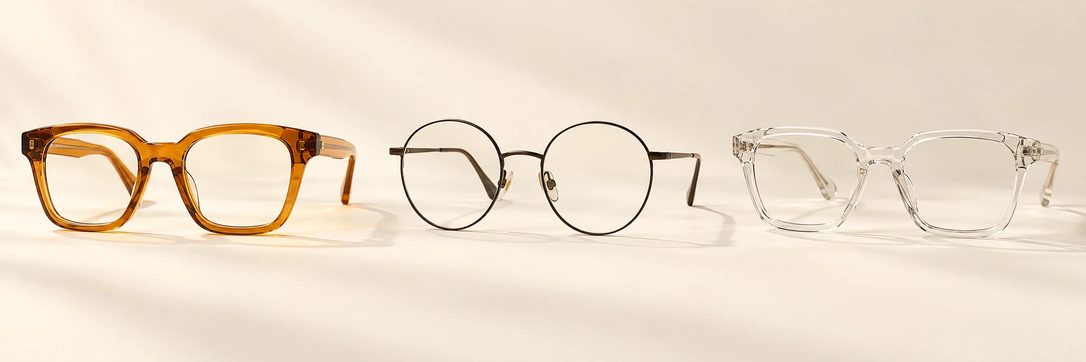 Illustrative bold amber acetate eyewear